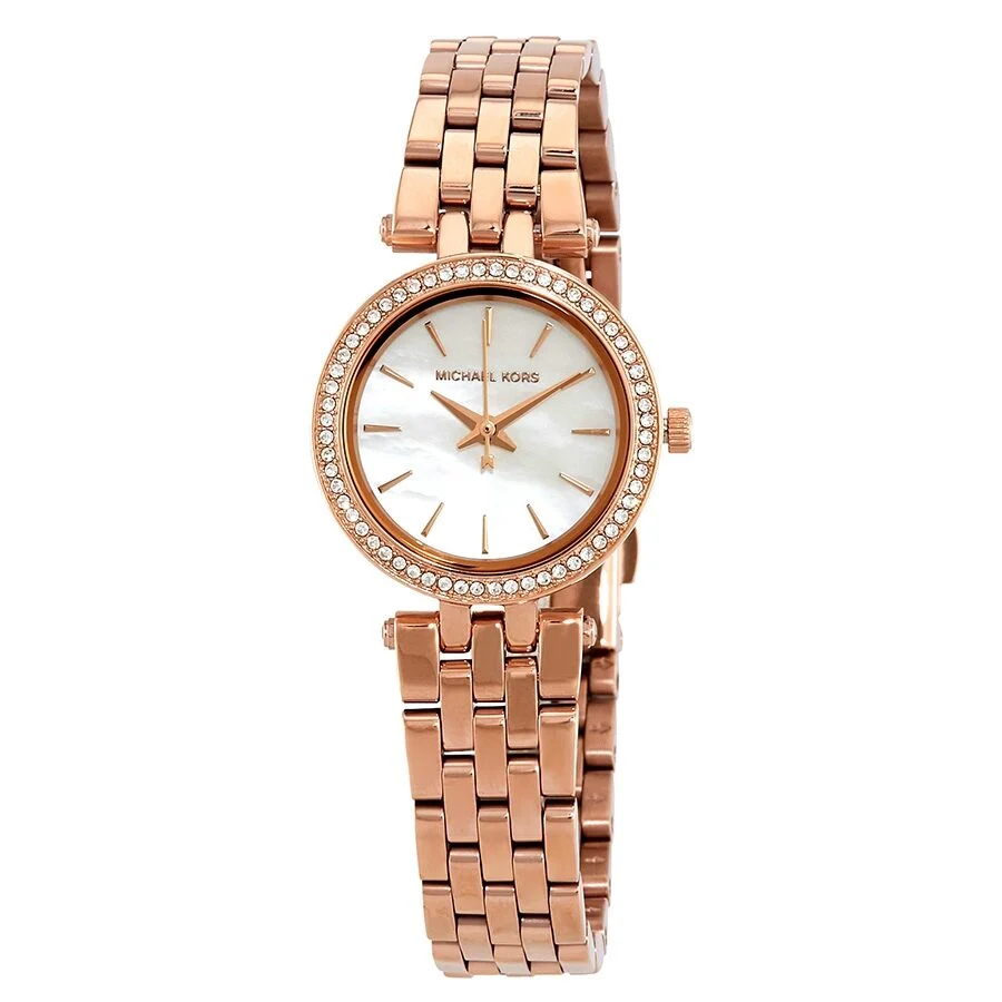 Michael Kors Darci White MOP Dial Rose-gold Women's Watch - MK3832
