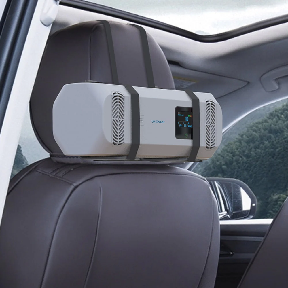 2025 Purificador de aire Eoleaf Pure CAR — Filtro HEPA H13 e ionizador – Para vehículos de hasta 13 m³