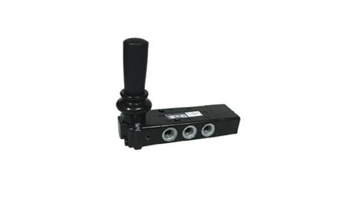 Norgren X3363702, Super X 5/3 manual valve, Black, Lever/Lever/Lever, APB, G1/4