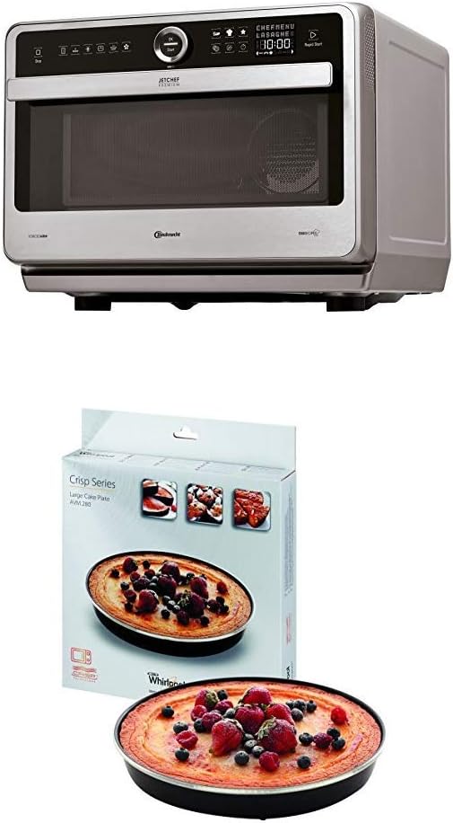 Bauknecht Jet Chef MW 179 IN Edelstahl 5in1-Multifunktionsmikrowelle/ 1000 W/ 33 L Garraum/Heißluft 1500 Watt/ Quartz Grill 1200 W/DualCrisp/ Dampfgaren/Schmelz- und Schnellauftau-Funktion