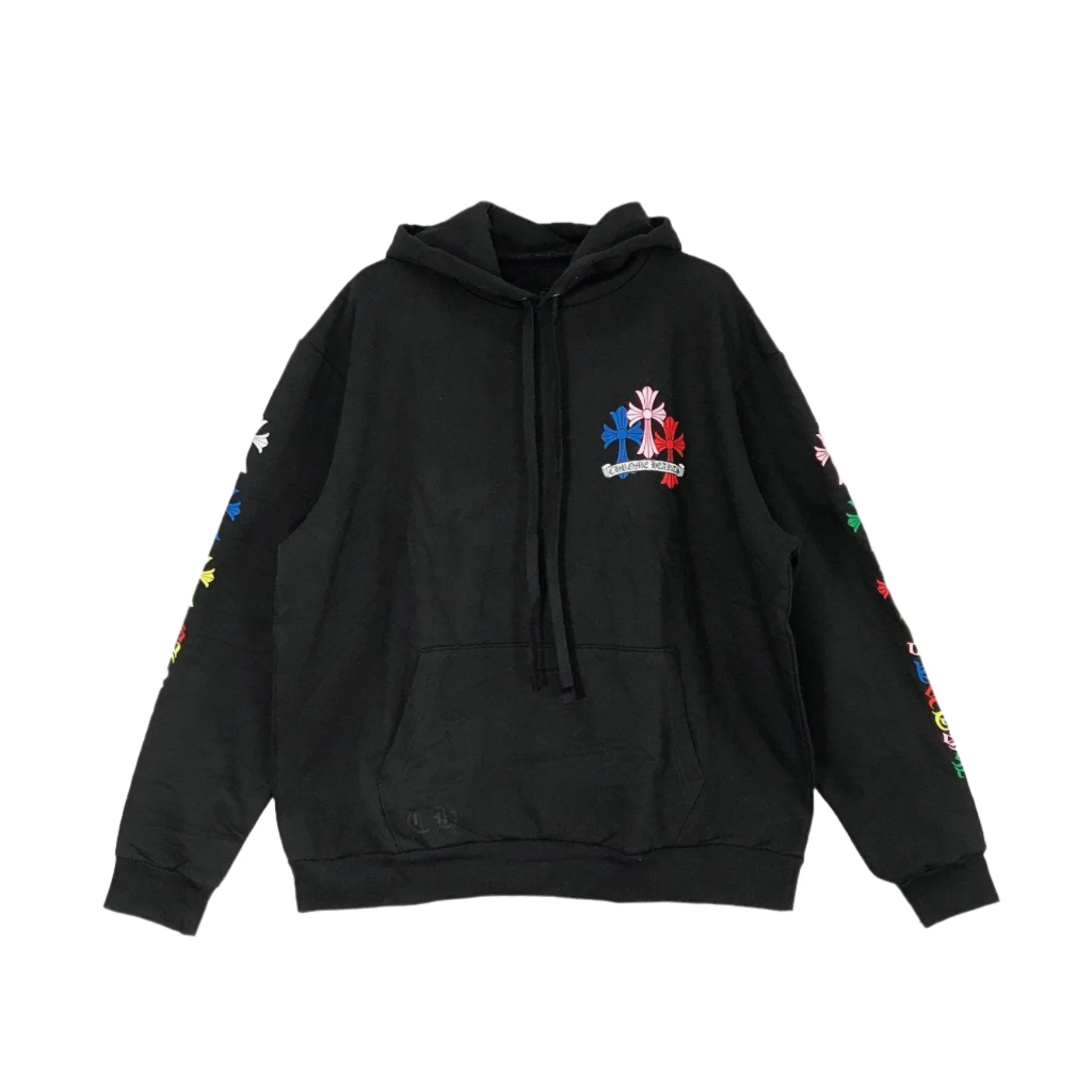Multi-Color Cemetery Cross Logo Hoodie