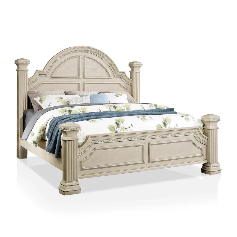Stroh Traditional Wood 3-piece Poster Bedroom Set with USB by Furniture of America