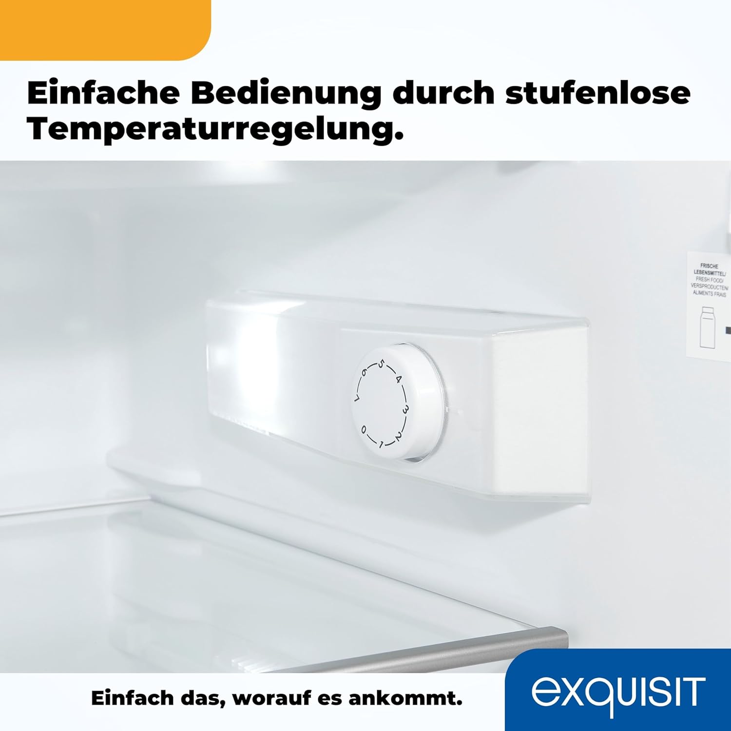 Exquisit Kühlschrank mit Gefrierfach, 120 Liter, 4-Sterne-Gefrierfach, Kühlschrank freistehend, KS516-4-H-010D weiss