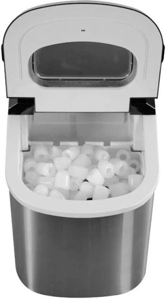 27 lb. Portable Countertop Ice Maker in Stainless Steel