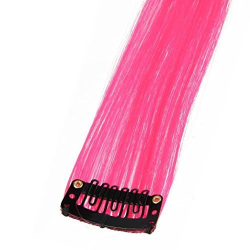 Hot Pink Hair Extensions 12 PK  10