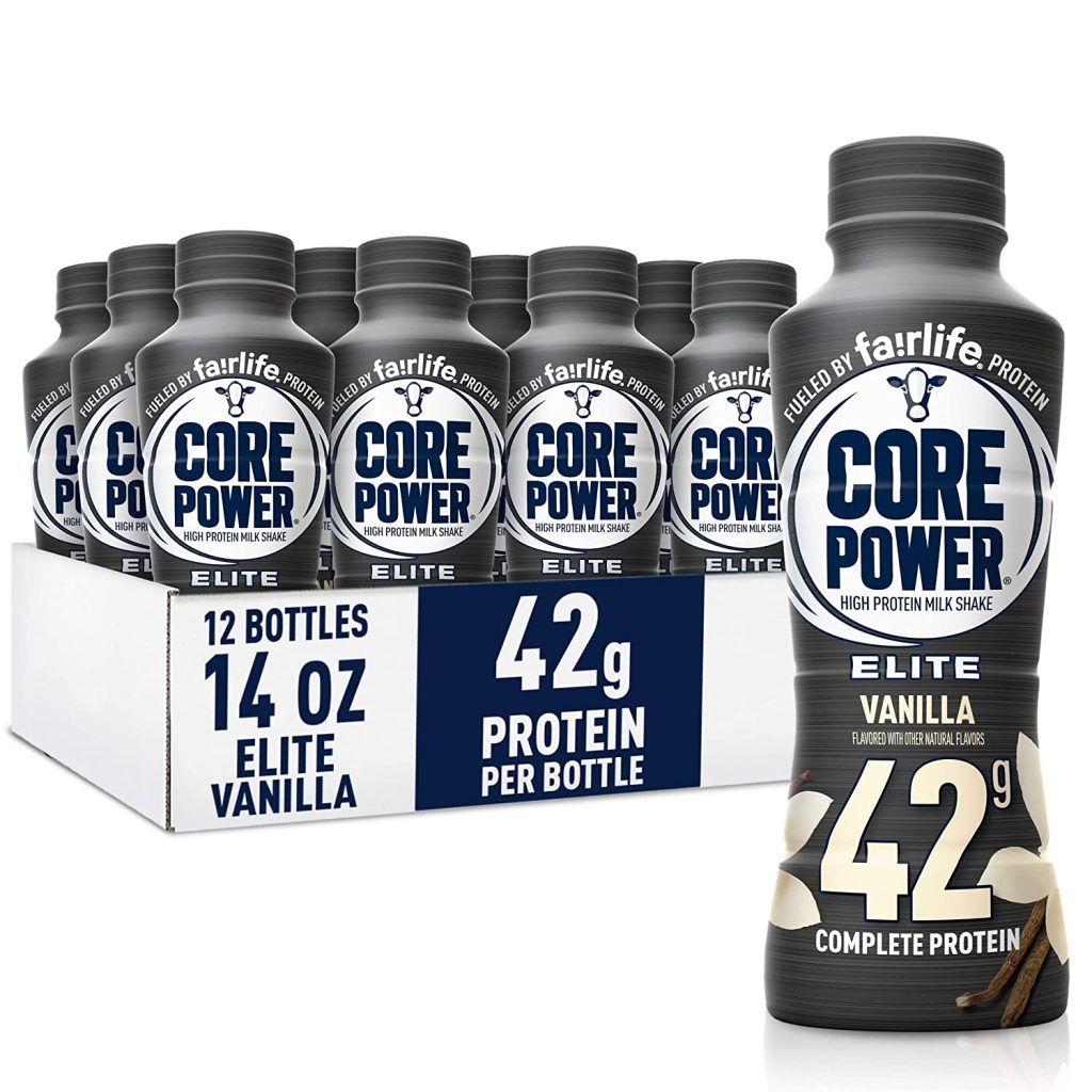 Fairlife Core Power Elite Vanilla High Protein Shake 42g, 14 Fl Oz, 12 Pack �?Workout Recovery Drink
