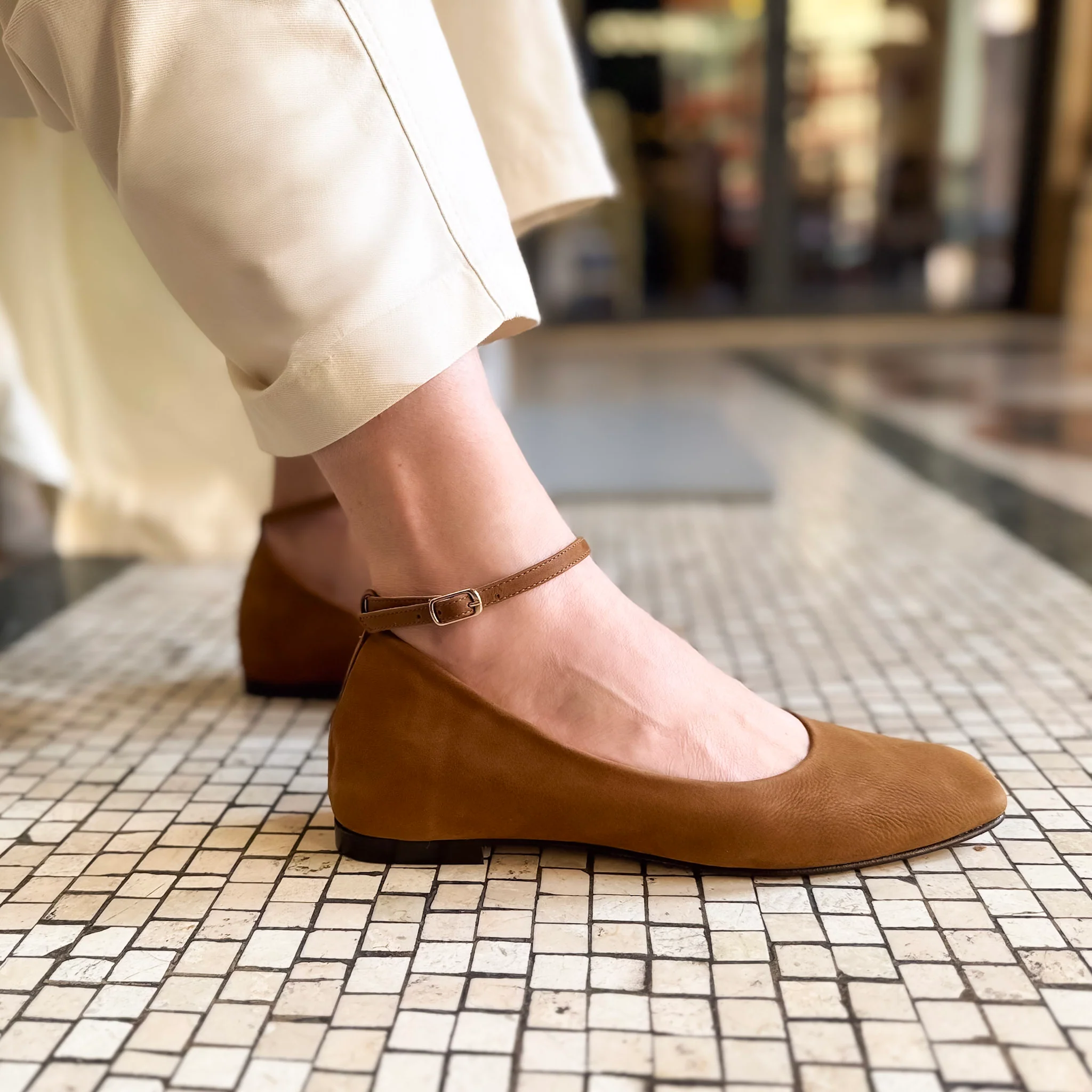Ballerina Fiore long beach caramello