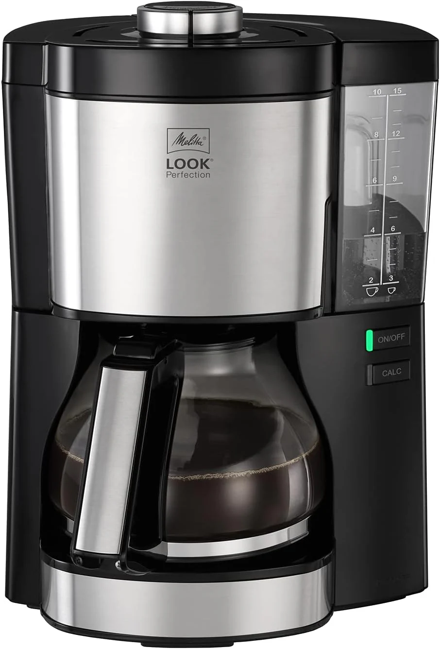 Melitta Look Perfection - Filterkoffiezetapparaat - met thermoskan - druppelstop - 10 kopjes - Zwart (1025-16)
