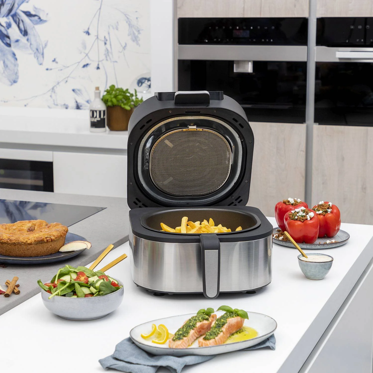 Friggitrice Ad Aria 2 In 1 Controllo Digitale 5,6l 1760w