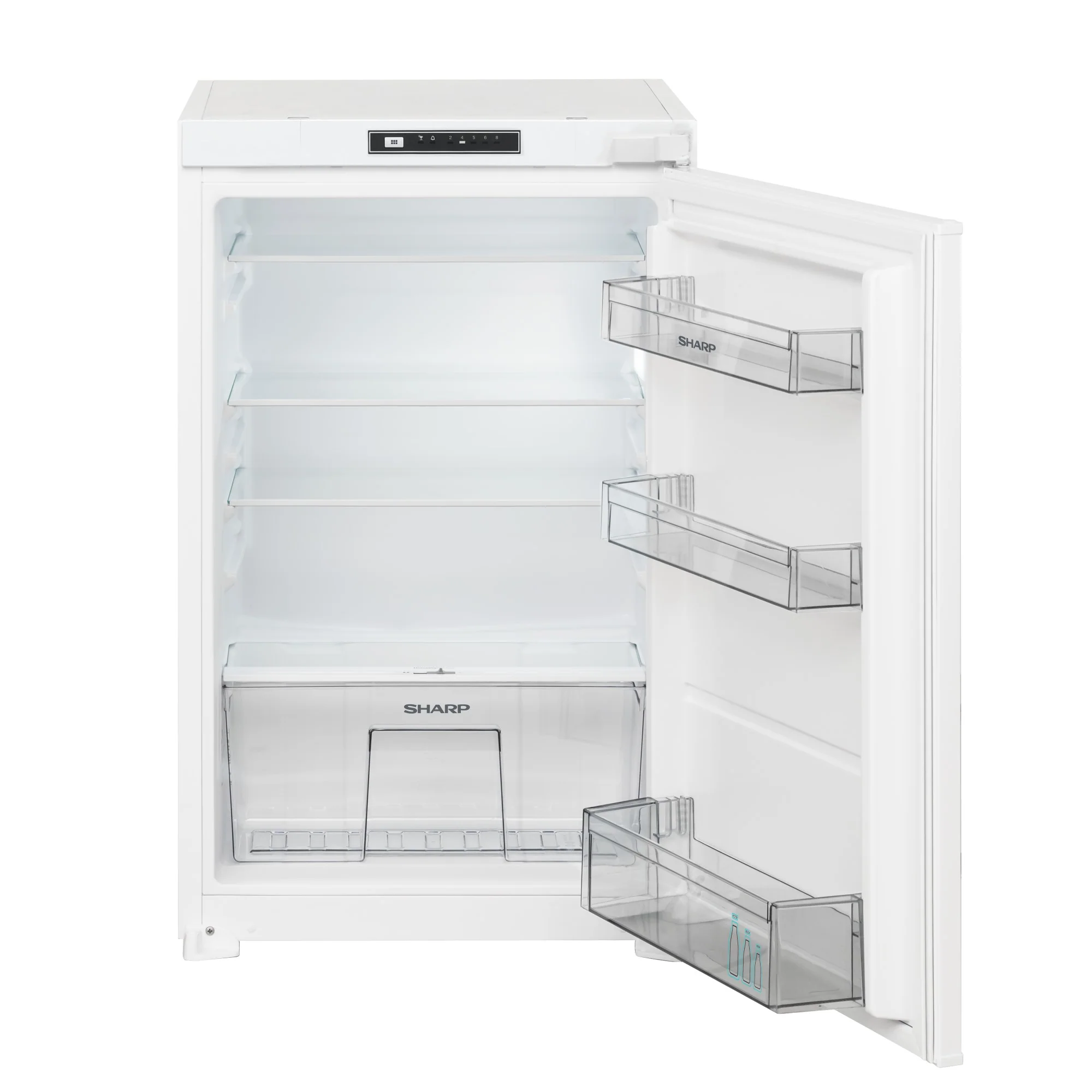 Sharp Einbaukühlschrank SJ-LD125E0XS/CH-Norm, 88er-Nische, Schlepptür