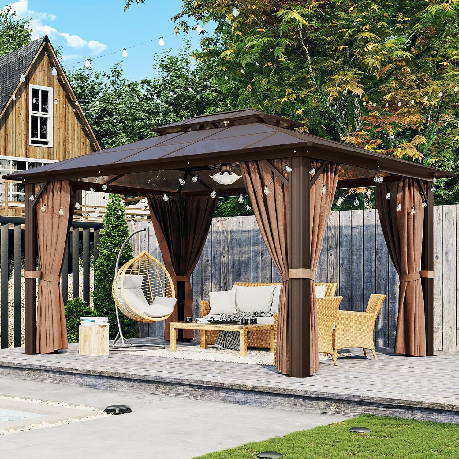 Polycarbonate Hardtop Gazebo