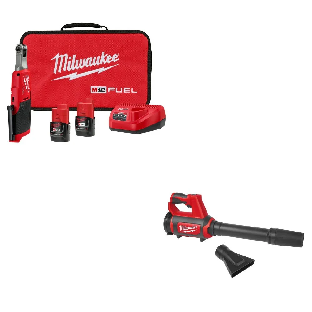 2025 Milwaukee 2566-22 Kit de Carraca de Alta Velocidad con Soplador Spot Incluido 0852-20