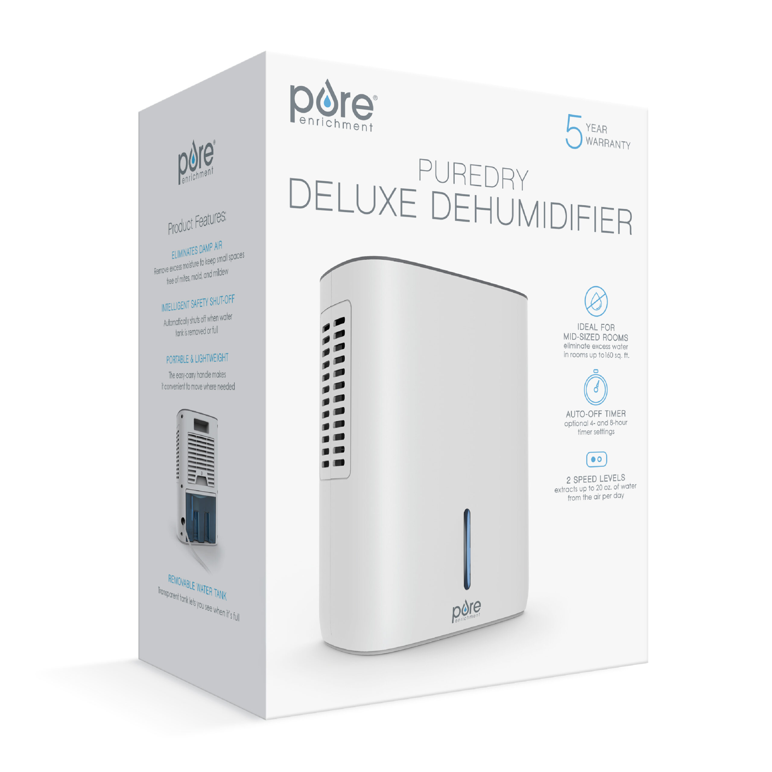 1 Pint PureDry Deluxe Dehumidifier