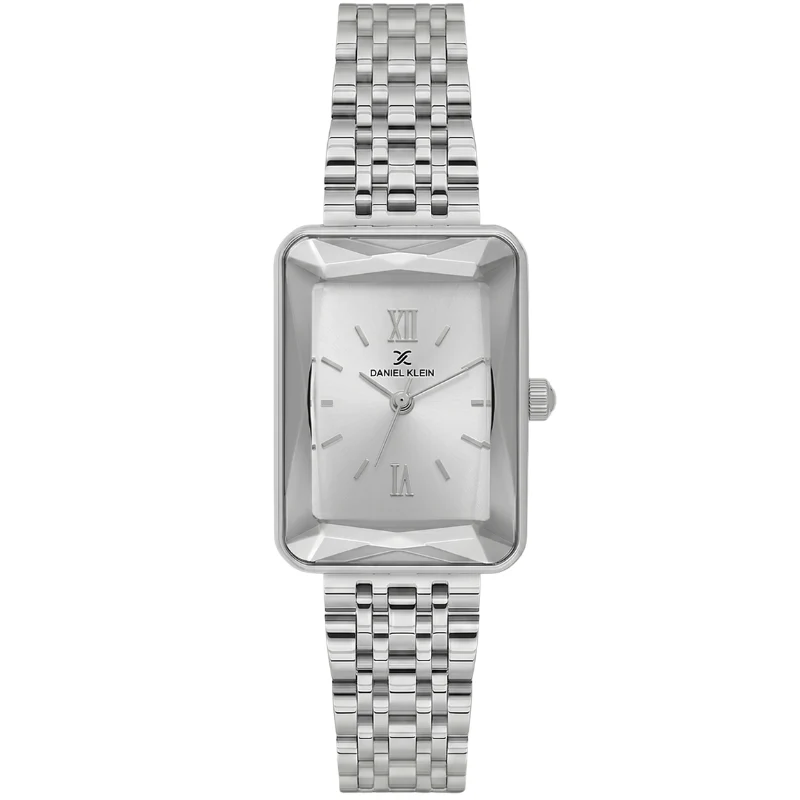 Daniel Klein Premium Rectangular Silver Watch - DK.1.13875-1