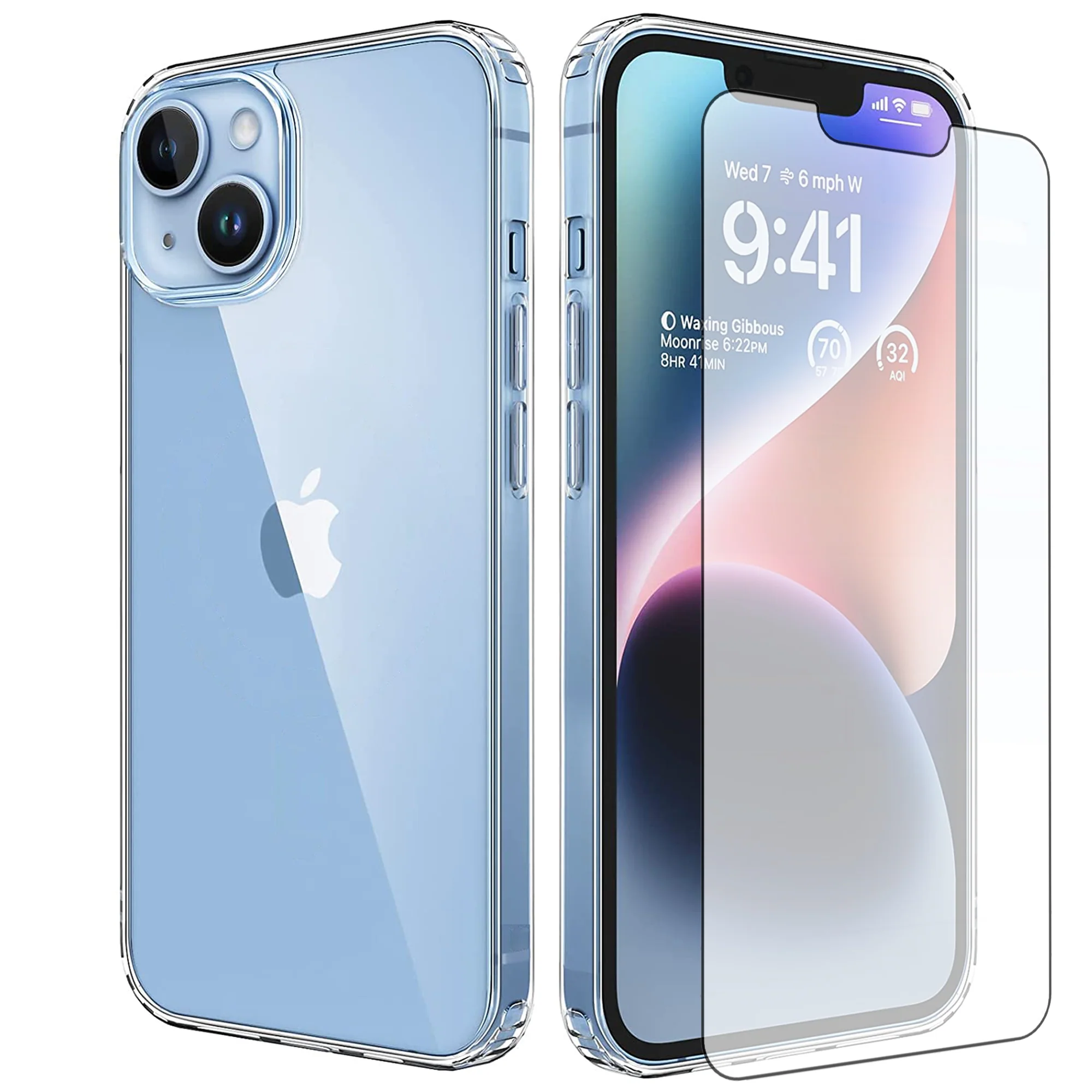 Transparente H��lle f��r iPhone mit Displayschutz