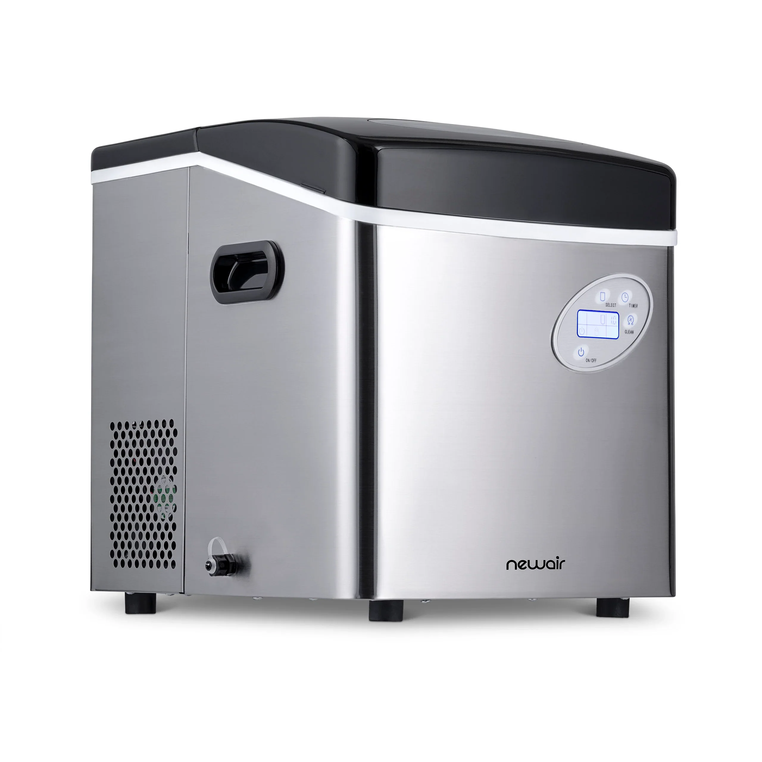 2025 Máquina de Hielo de Encimera Newair® – Cubos de Hielo en Forma de Bala, Rojo