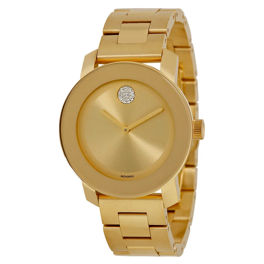Movado Bold Gold Yellow Gold Ion Plated Watch 3600104