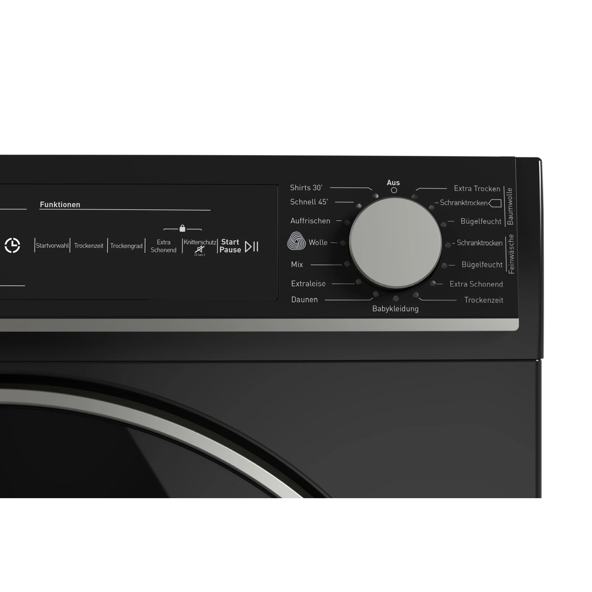 Sharp Wäschetrockner 8kg, KD-NHH8S9GB3-CH, C, schwarz