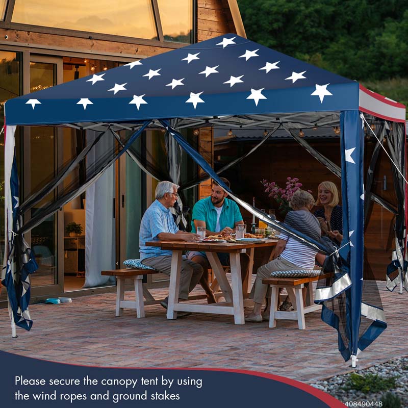 Eletriclife Outdoor 10 x 10 Feet Pop-up Canopy Tent Gazebo Canopy