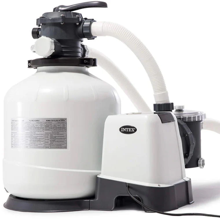 INTEX - Pompa filtro a sabbia Krystal Clear per piscine fuori terra 12000 litri/ora