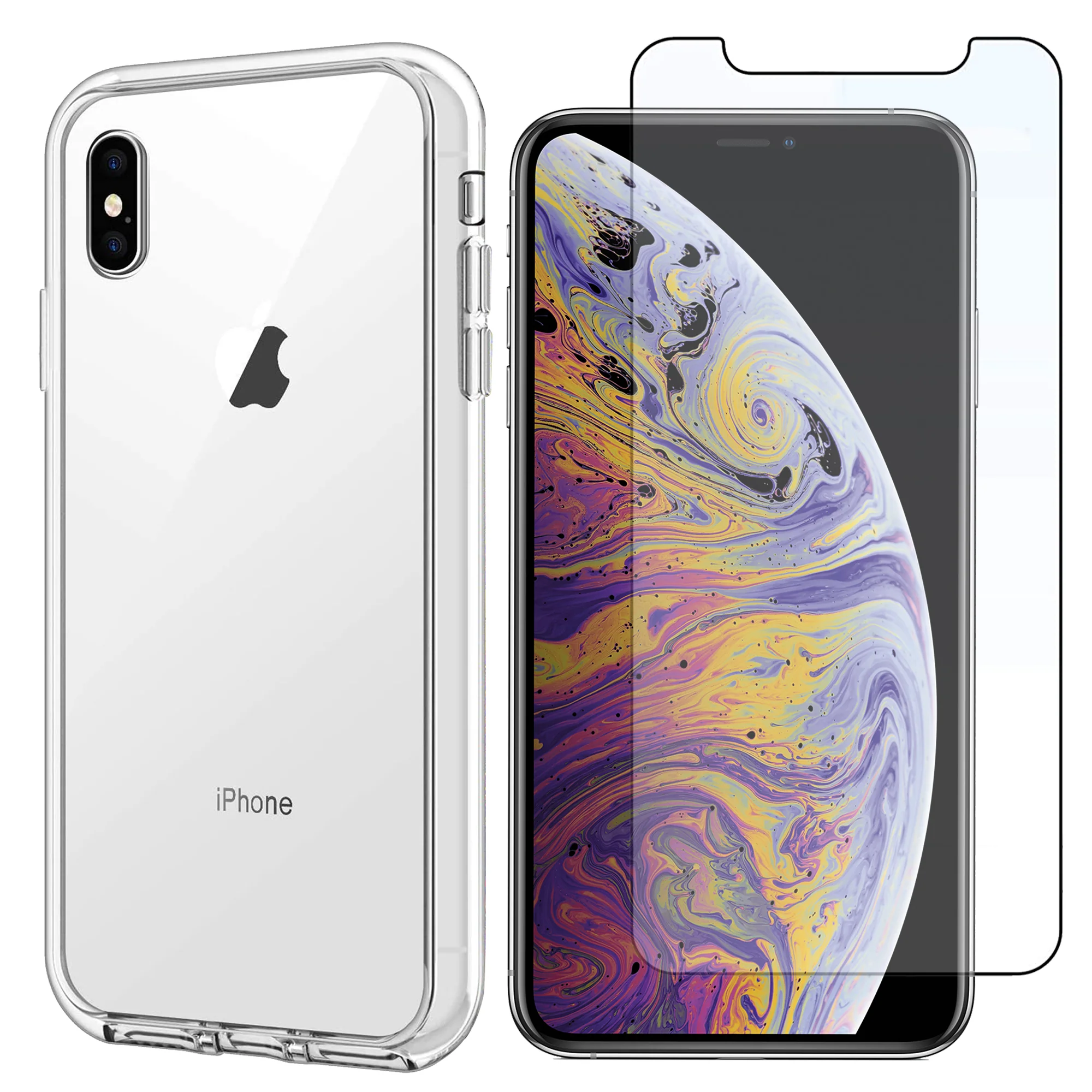 Transparente H��lle f��r iPhone mit Displayschutz
