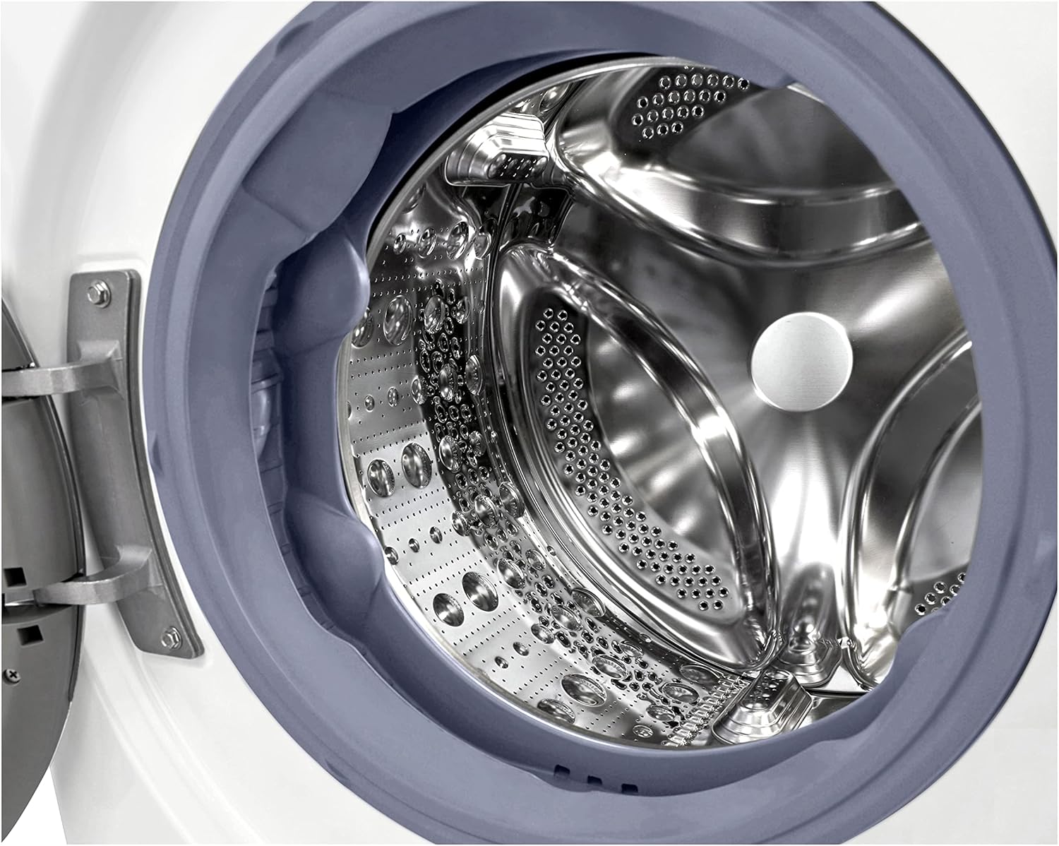LG V7WD107H2E, Klasse E, Frontlader-Waschtrockner 10,5 - 7 kg, 1400 U/min, AI Direct Drive, Wi-Fi, Tiefenreinigung mit Dampf, TurboWash, Größere Kapazität, 62 x 60 x 85 cm ꟷ Weiß