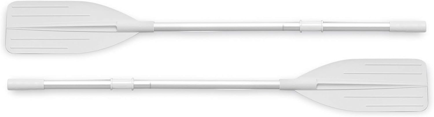 Intex Mariner 4 Set Bateau Gonflable Adulte Unisexe, Gris et Rouge, 328cm x 145cm x 48cm