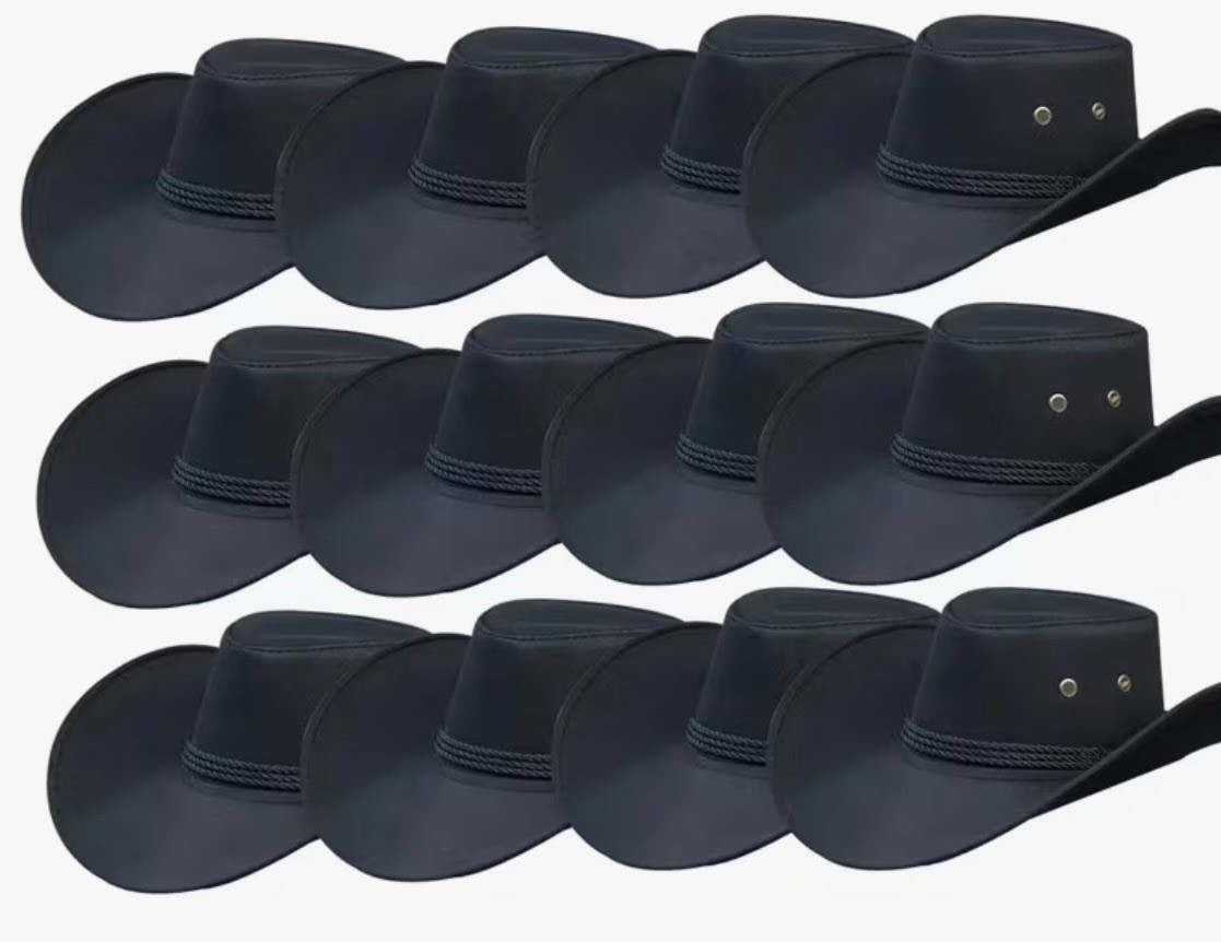 Black Cowboy Hats Bulk |  Adult 1480BL UNISEX