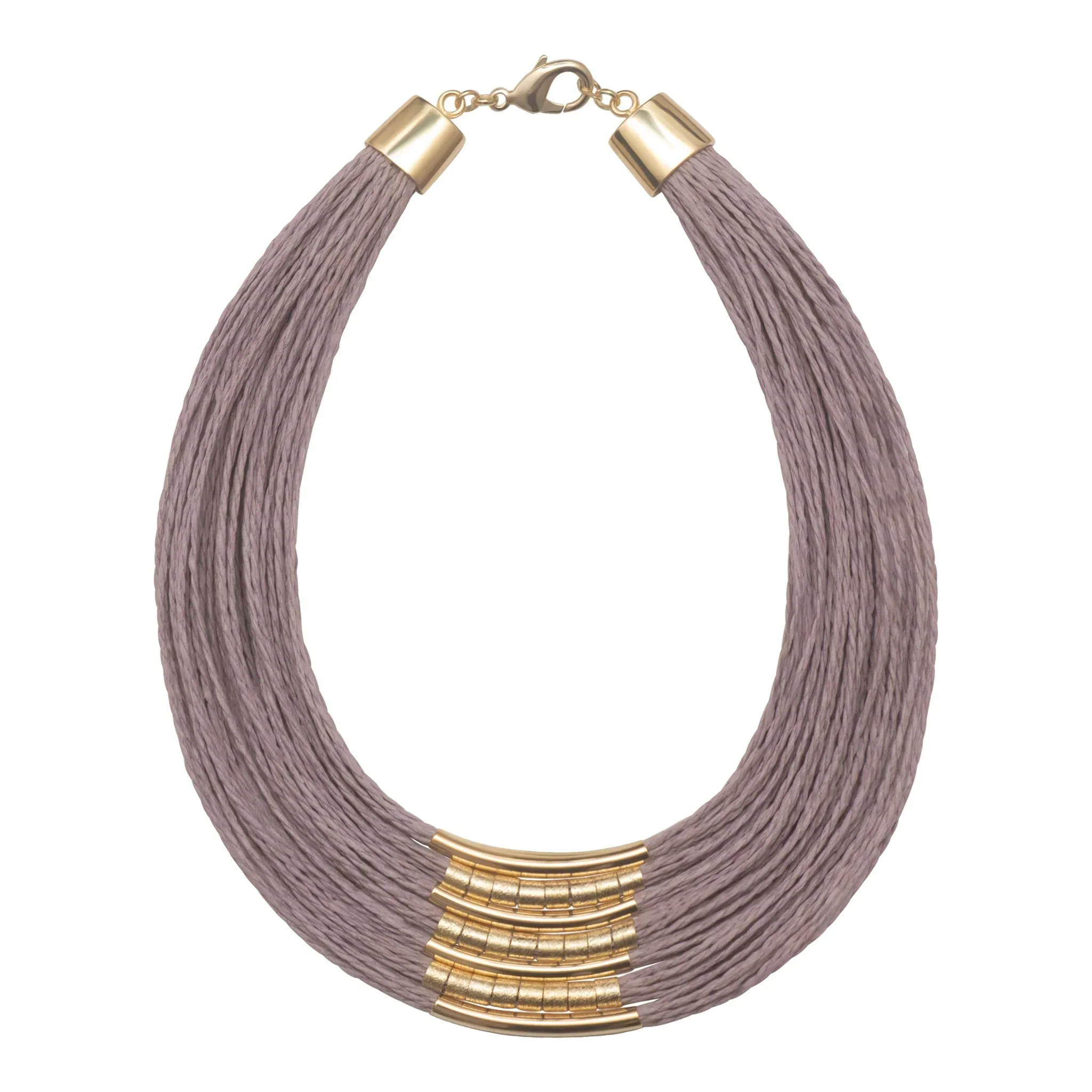 M?os da Terra Golden Rice Straw Necklace