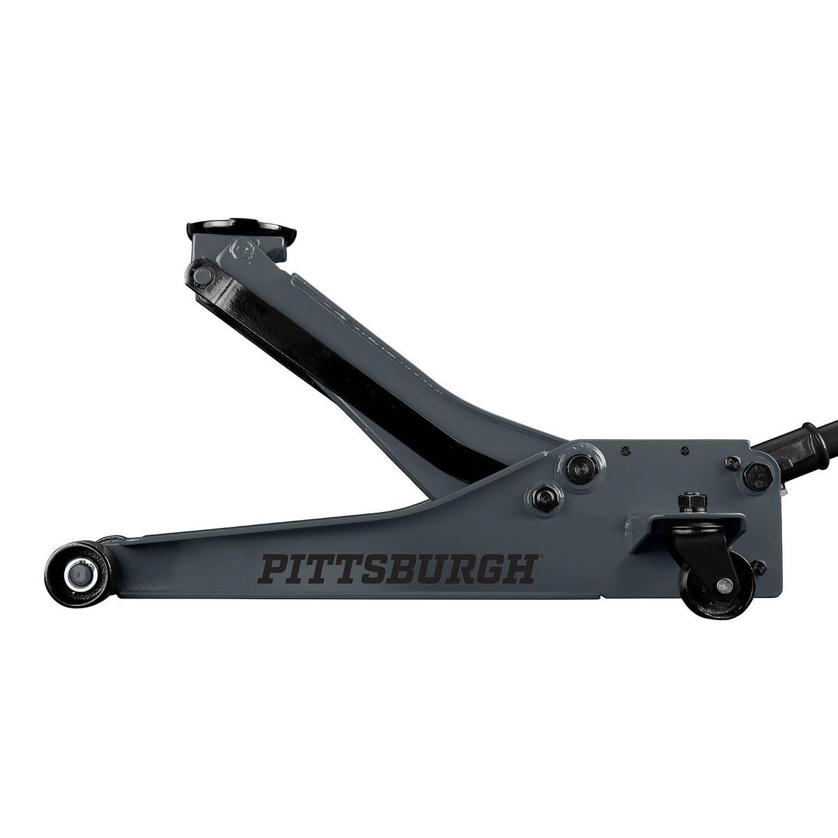 PITTSBURGH 3 Ton Lage Profiel Vloerkrik met RAPID POMP, Leigrijs