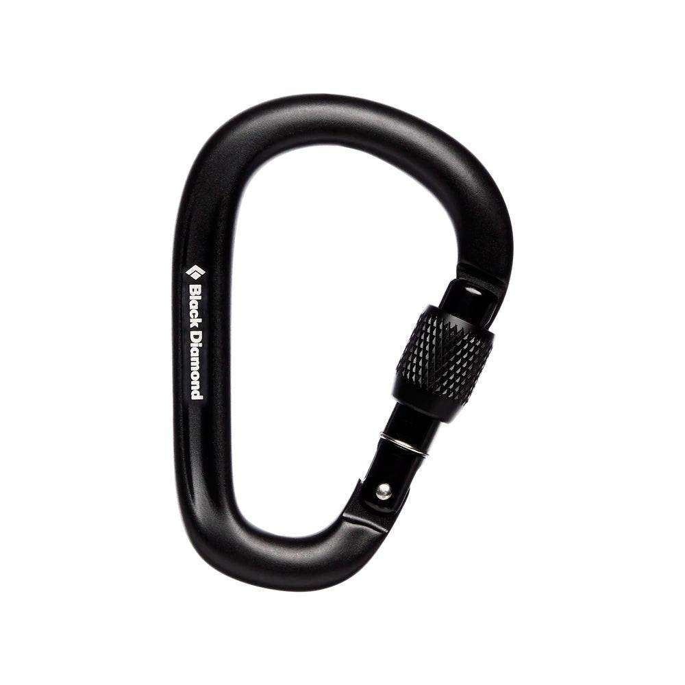 Pearlock Screwgate Carabiner, Black