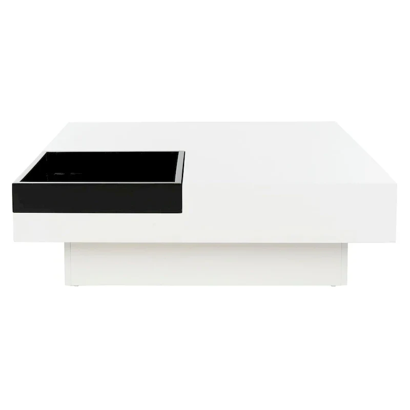 SAFAVIEH Phylis White and Black Coffee Table - Dimensions: 35.4
