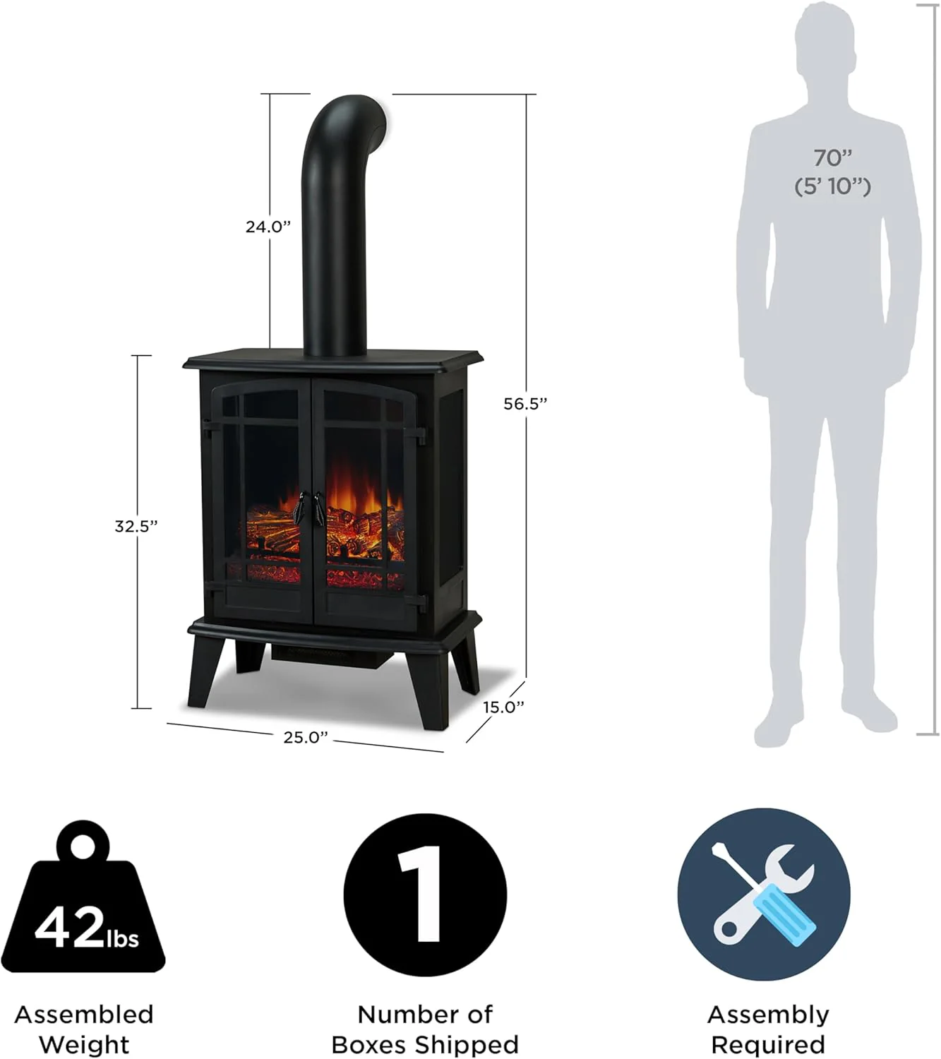 Real Flame Foster 25