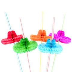 Fiesta Party Supplies Sombrero Straws 1885