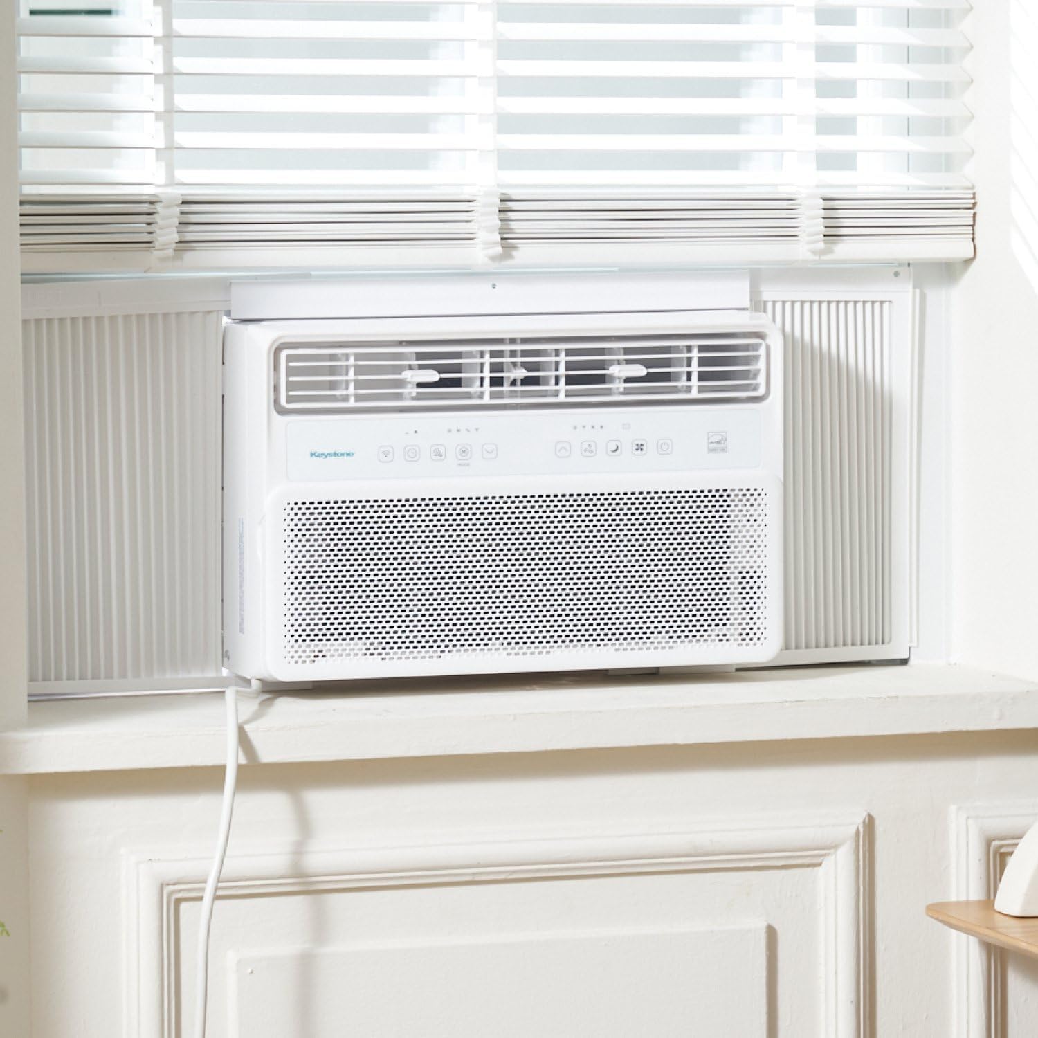 Keystone - Inverter-Klimaanlage 24000 BTU 230 V, Fenstermontiert, leiser Betrieb und hohe Effizienz, Fernbedienung, Wechselstrom-Fenstereinheit für Wohnung, Wohnzimmer