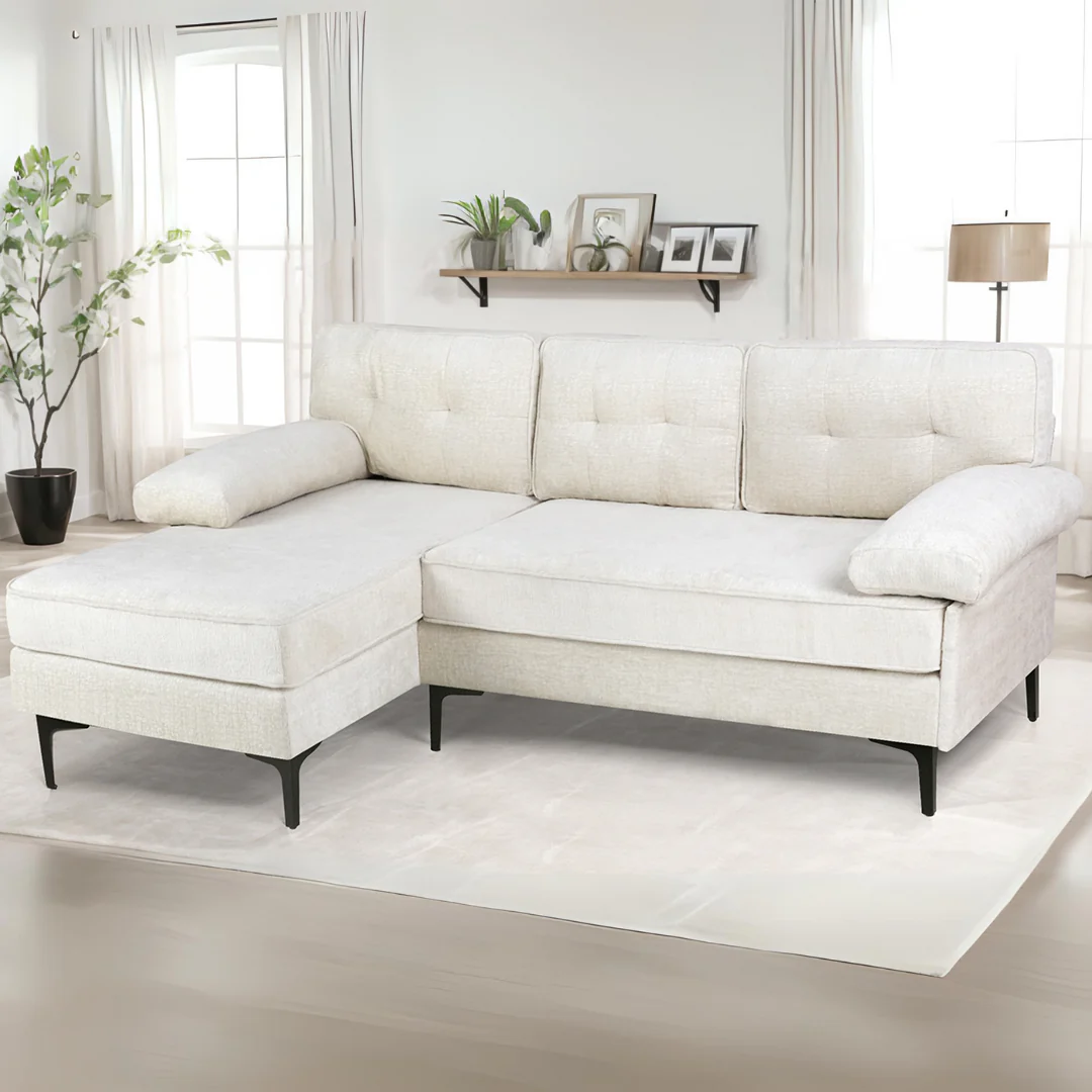 Sofa 3 Seaters Sofa Velvet L Shape