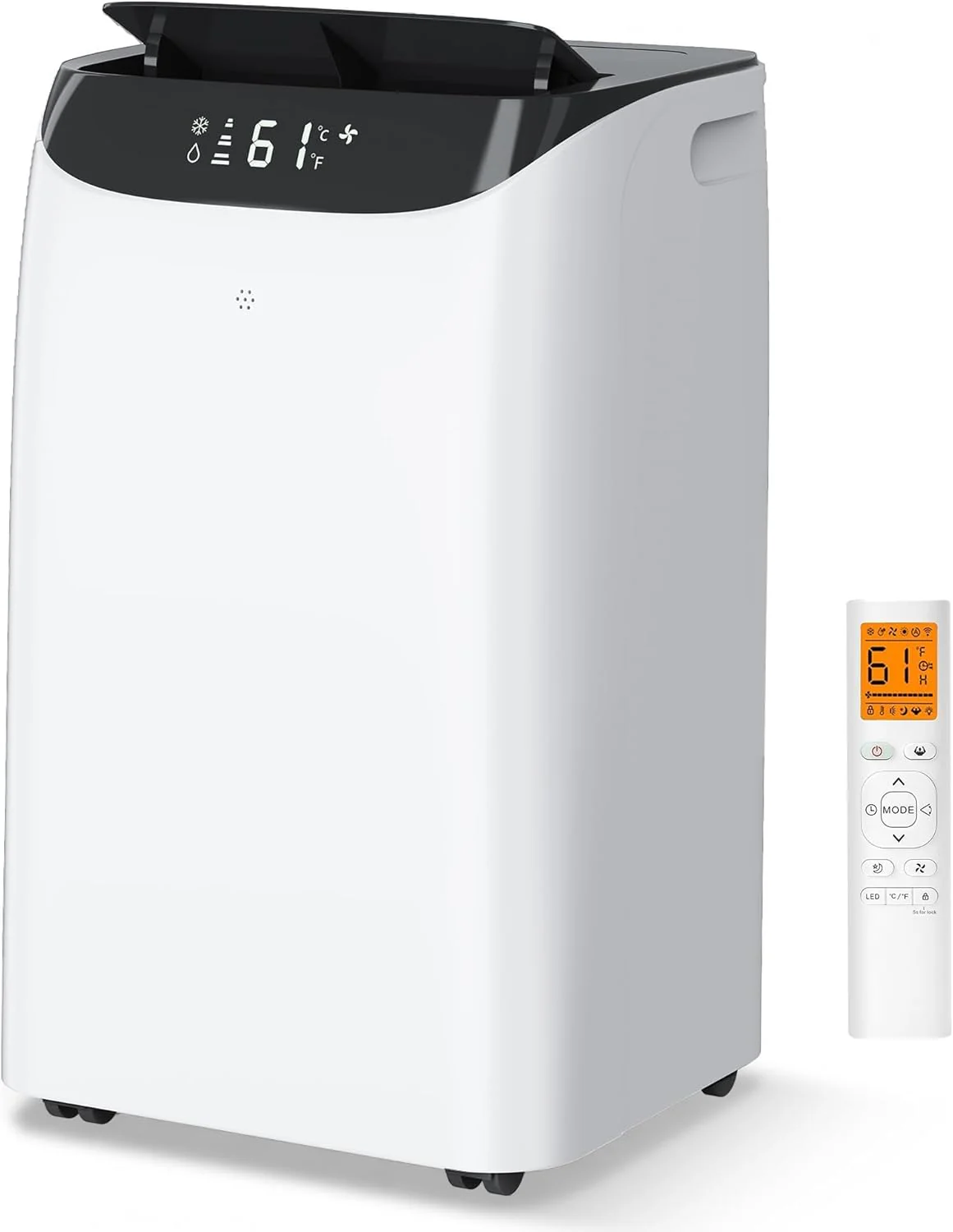 16,000 BTU Inverter Portable Air Conditioner with Remote, Free Stand Cooling Portable AC Unit for Room up to 800 sq.ft, with Dehumidifier & Fan,Dual Hose,Windows Kit,Quiet Sleep Mode(45dB)