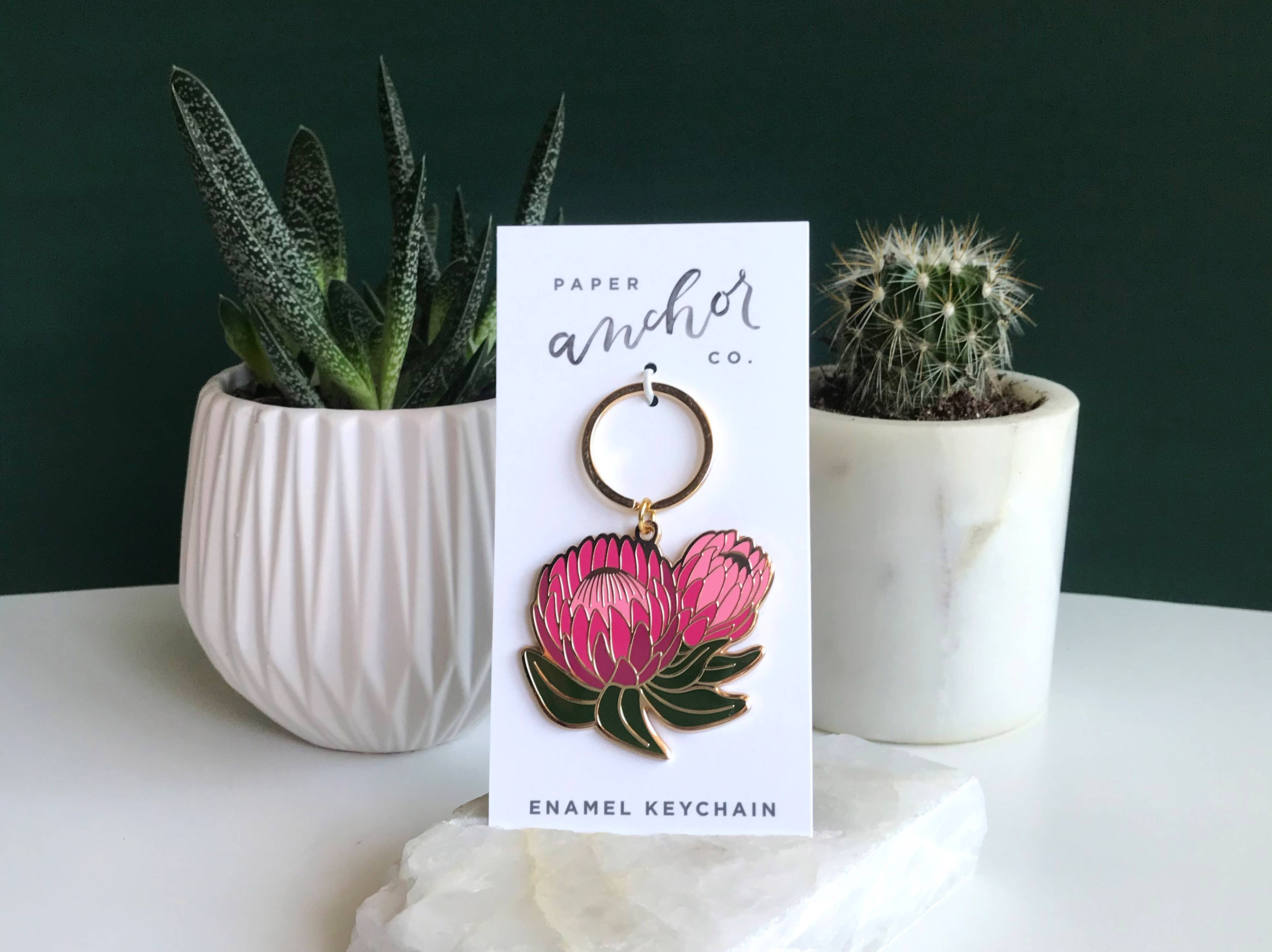 Ofelia Protea Flower Keychain?