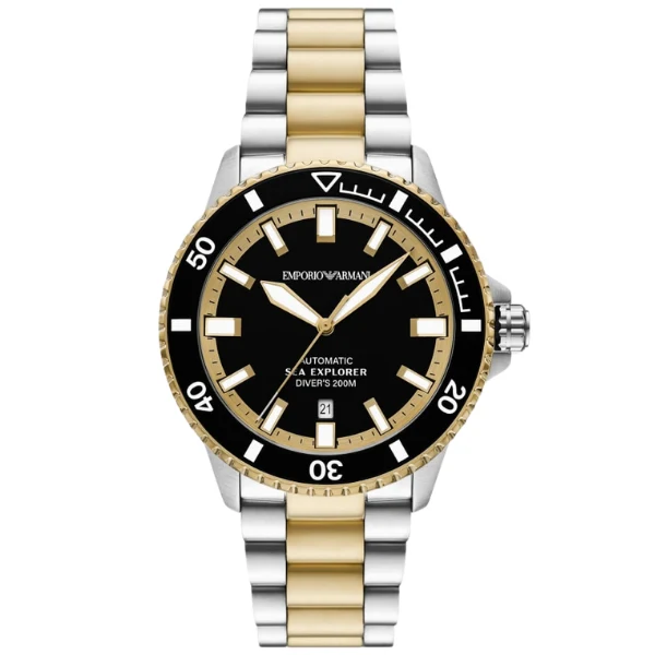 Emporio Armani Sea Explorer Automatic Two-Tone Stainless Steel Men's Watch - AR60089