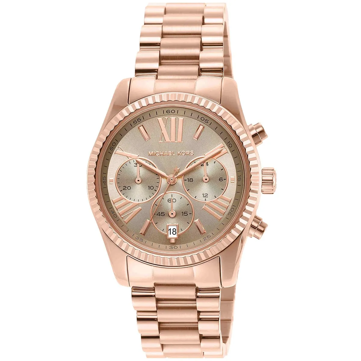 Michael Kors Lexington Chronograph Rose-gold Women's Watch - MK7217