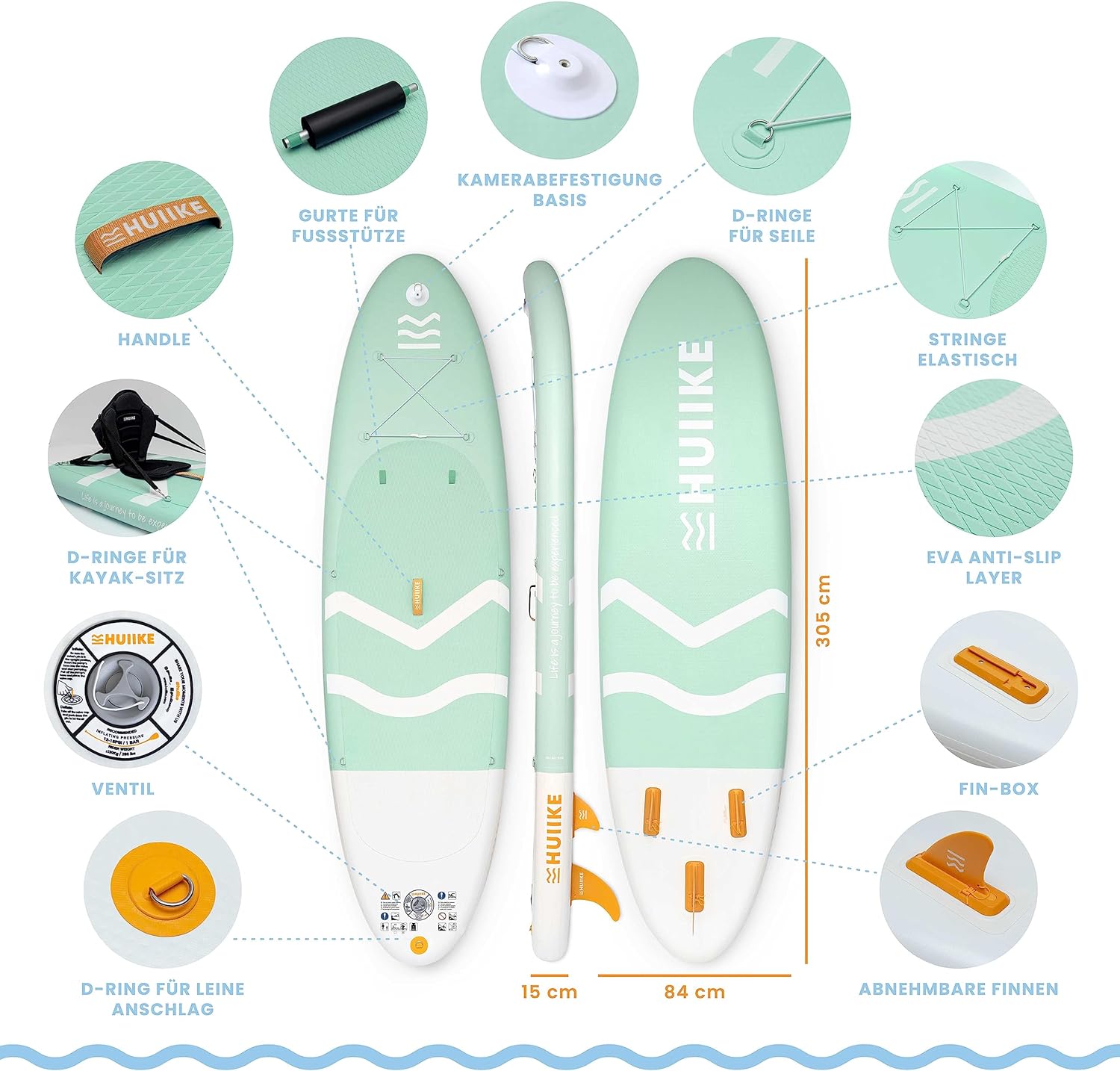 Stand Up Paddling Board High Quality Accessories - HUIIKE