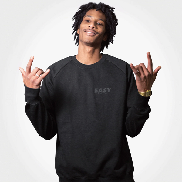 EASY SWEATER BLACK ON BLACK