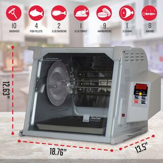 2025 Digital Platinum Showtime Countertop Rotisserie Oven ST5000PLAT