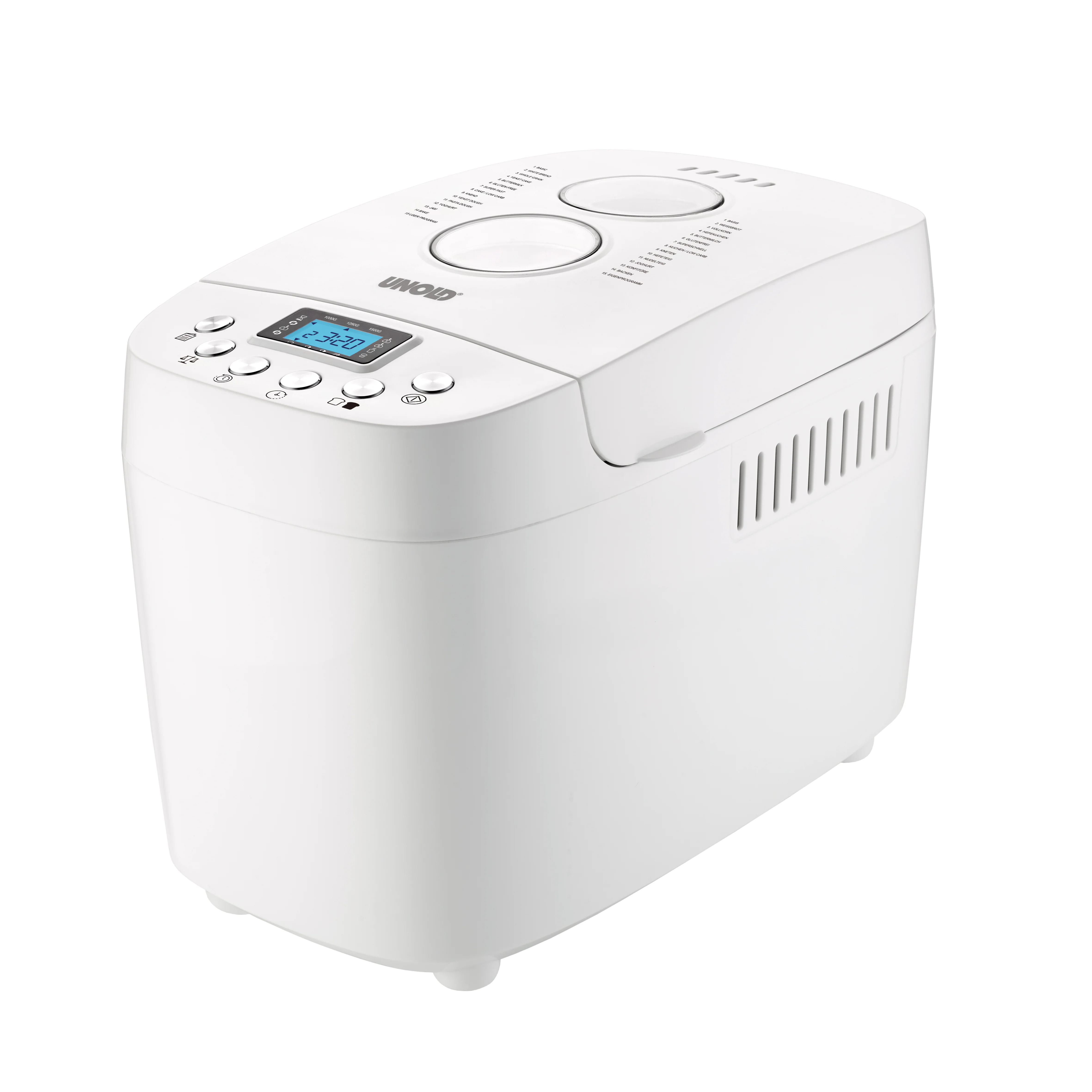 2025 Máquina de pan Unold Backmeister Big 850 W con 15 programas y capacidad de 1.500 g