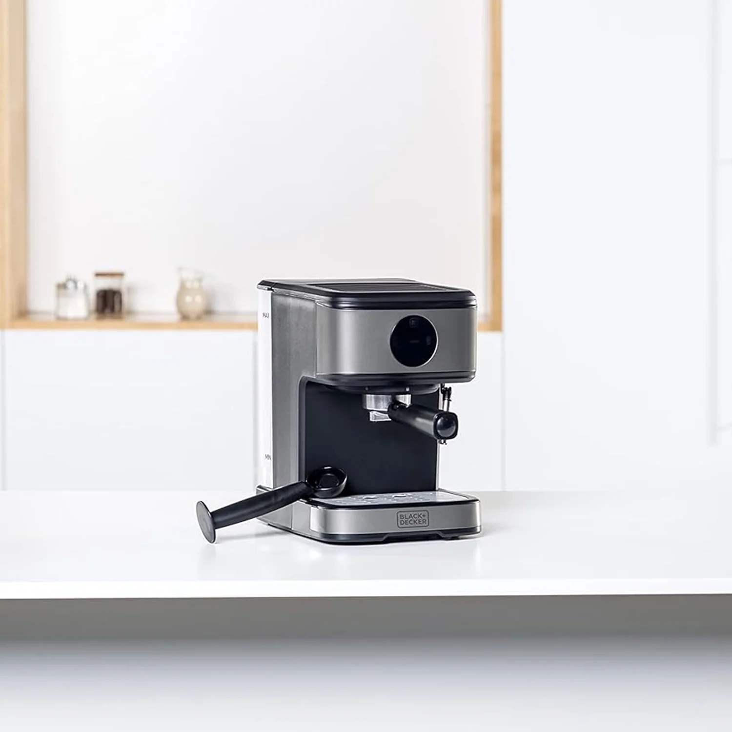 Macchina Per Caffe Espresso Macinato Con Pannello Touch 1,5l 850w