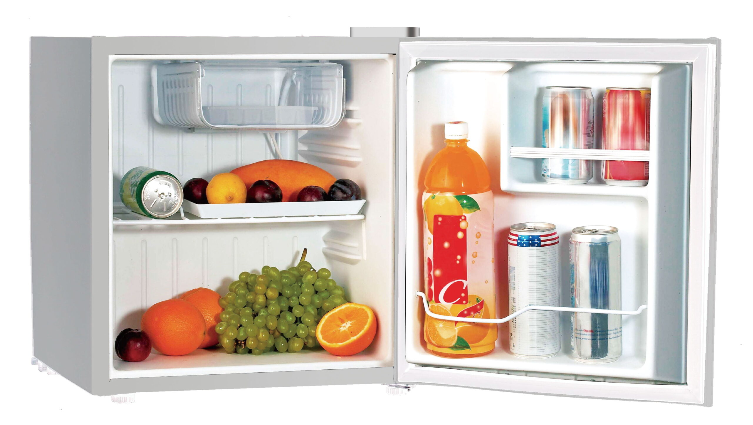 1.6 Cu Ft Retro Mini Fridge with Side Bottle Opener, Moonbeam