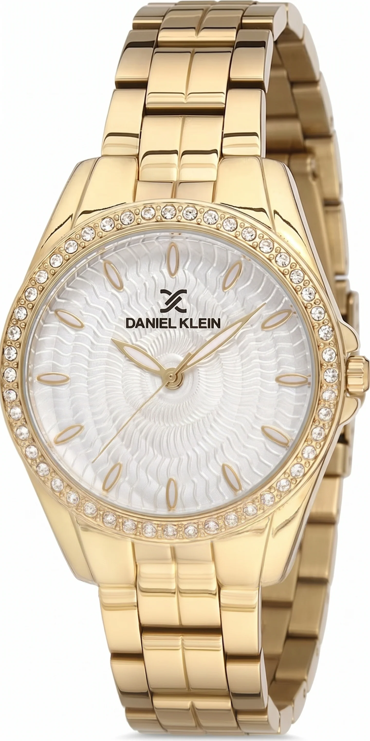 Daniel Klein Elite Ivory Dial Three-Hands Gold Women's Watch - DK.1.13011-3