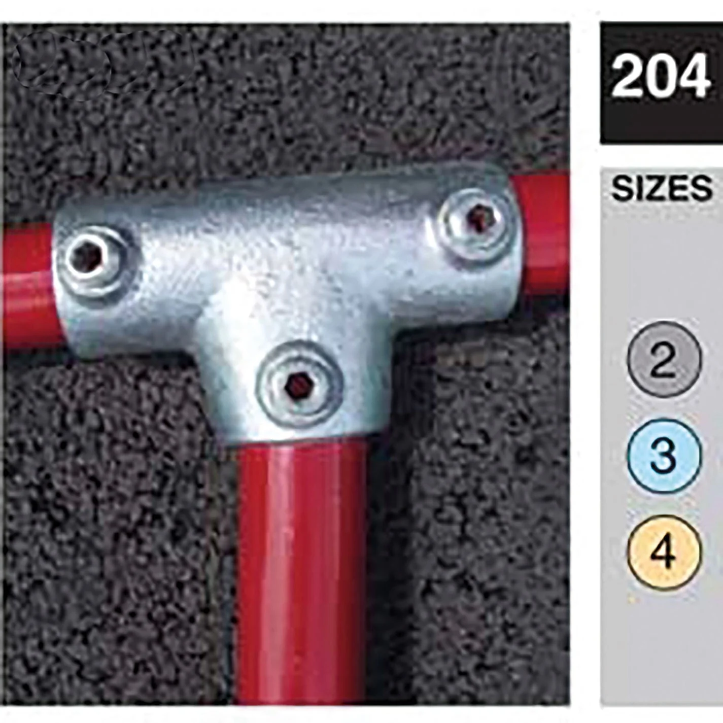 FT Pro - PCLAMPS-204-4 Slope Range Long Tee 4 - 10 De G Size 4