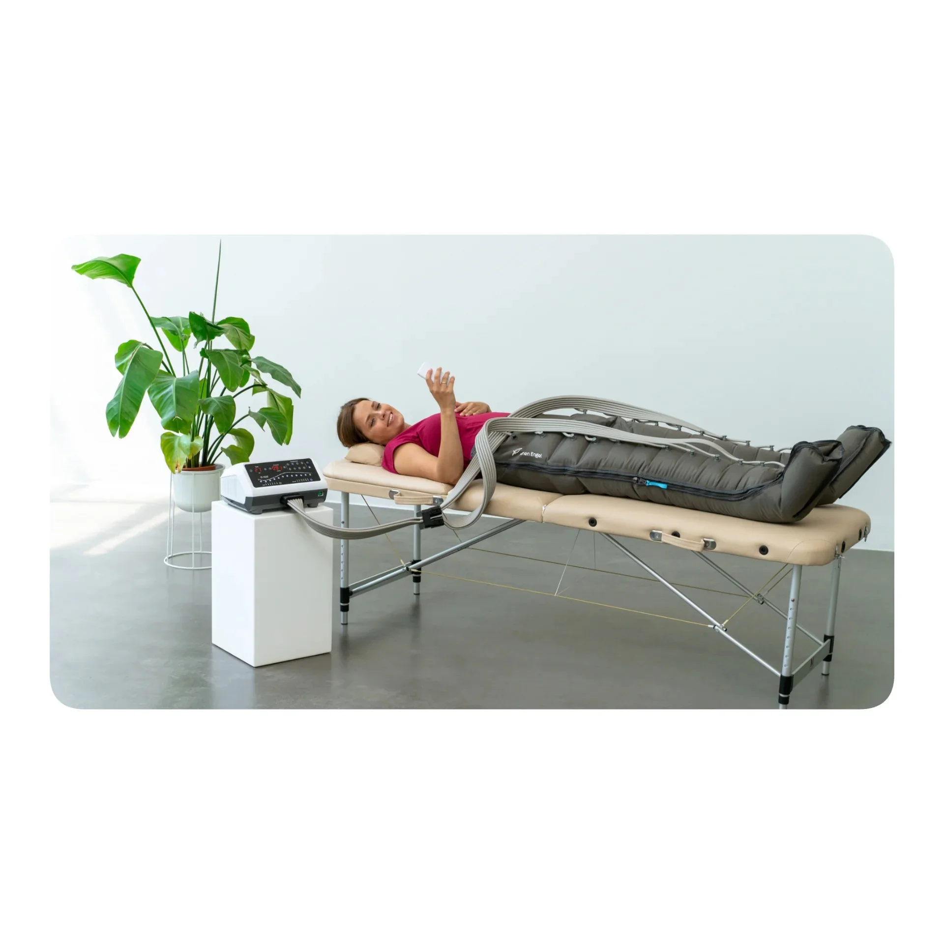 Venen Engel Massagegerät 12 Premium mit Hosenmanschette