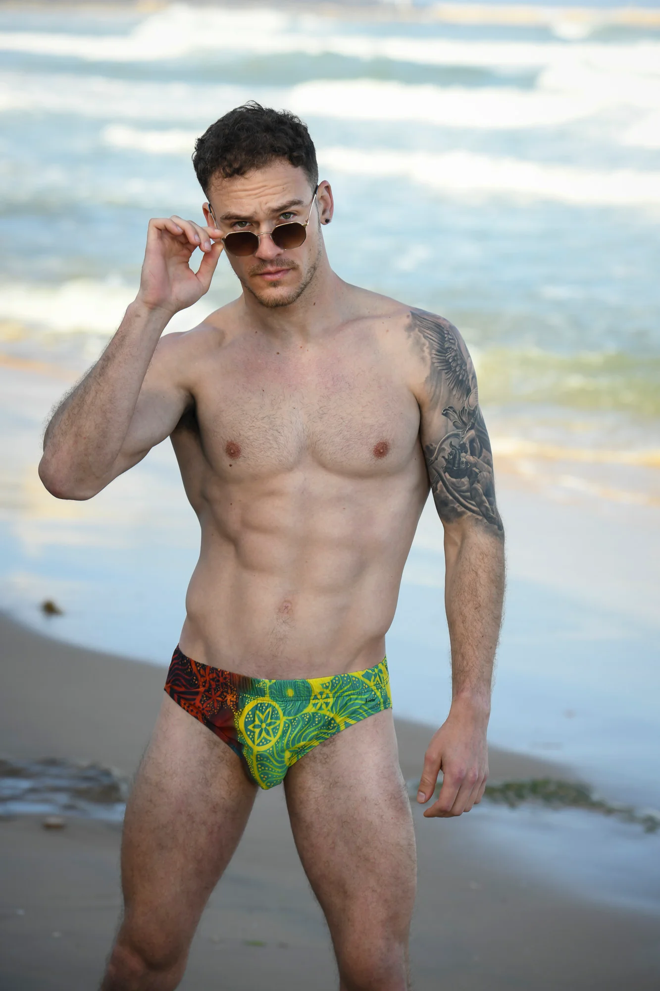 Mandala men swimwear briefs